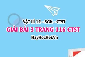 Giải bài 3 trang 116 Vật lí 12 Chân trời sáng tạo SGK